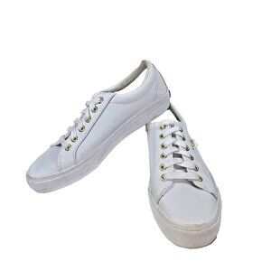 Keds Womens Jump Kick Sz 7.5M White Leather Sneakers